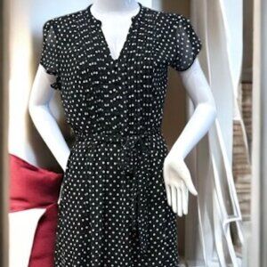 JBS - Petite Black Polka Dot Dress